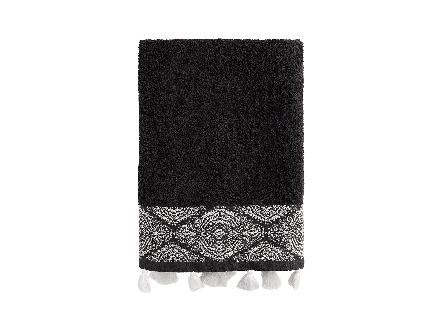 Serviette De Bain Beska Noir Moyen 70x130