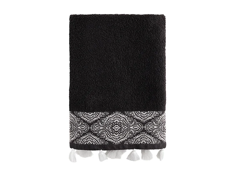 Serviette De Bain Beska Noir Moyen 70x130