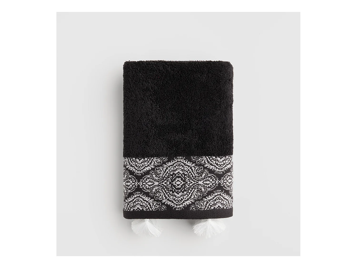 Serviette De Bain Beska Noir Moyen 50x90