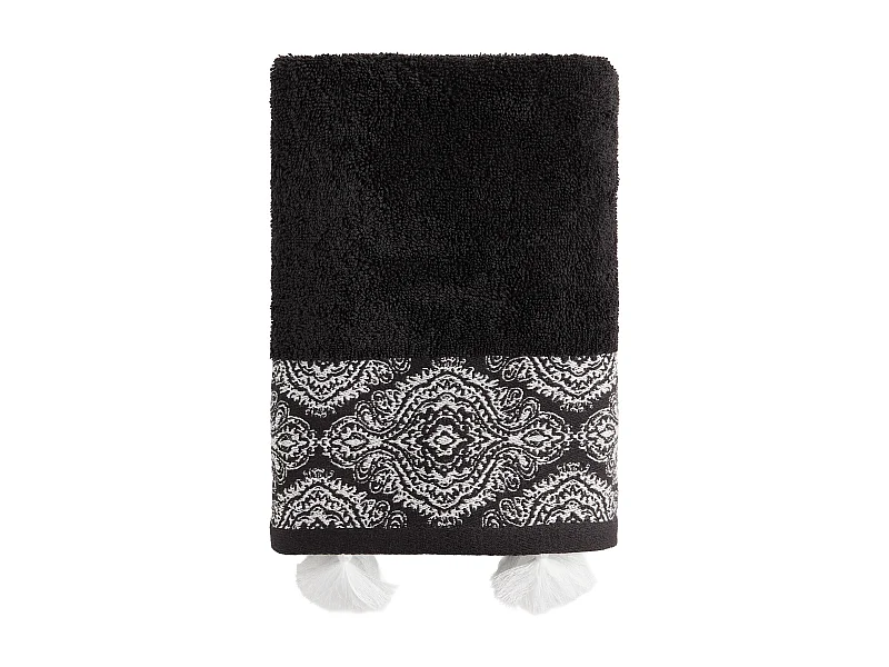 Serviette De Bain Beska Noir Moyen 50x90