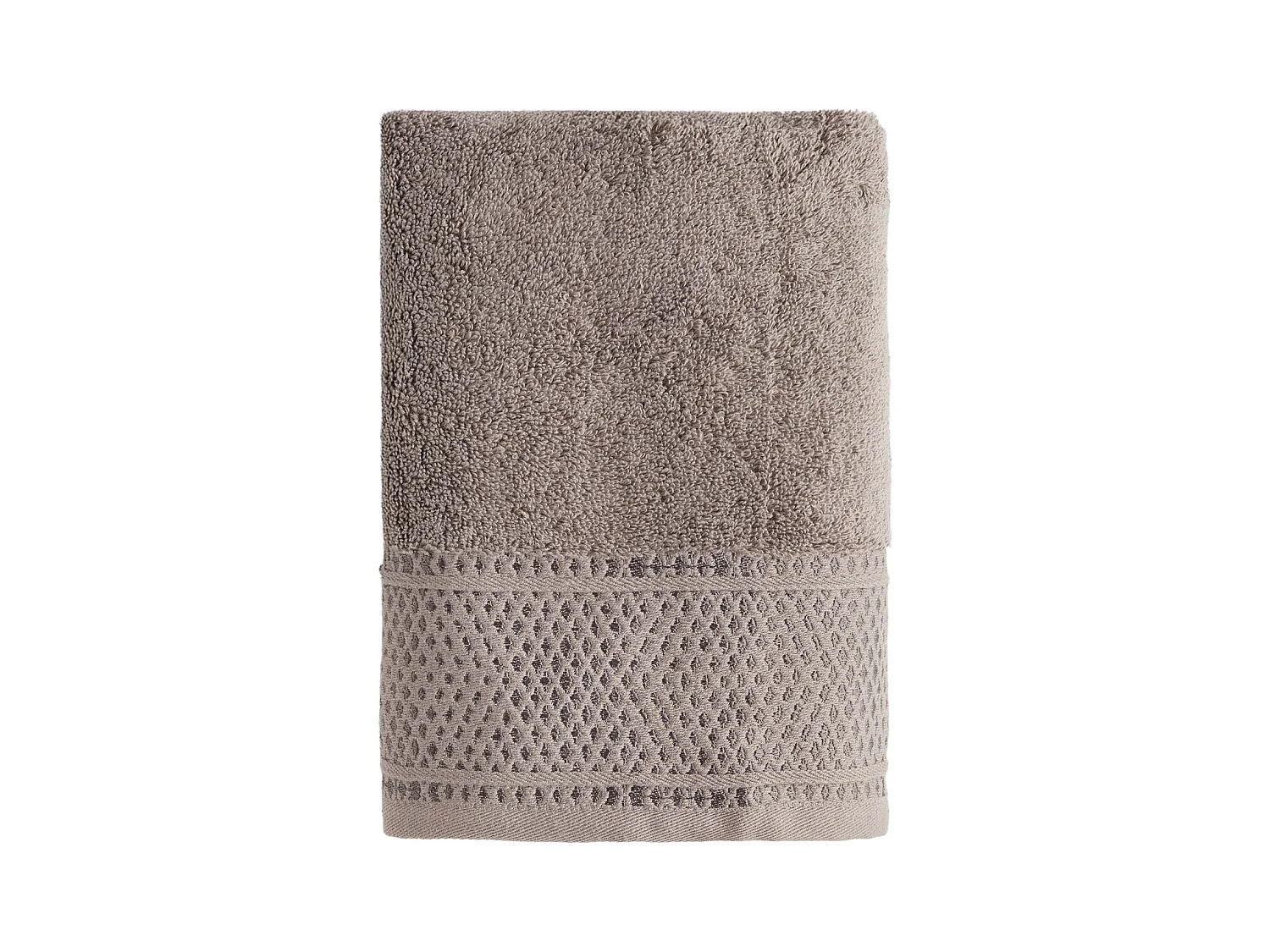 Serviette en coton égyptien Destello brun foncé 50 x 90