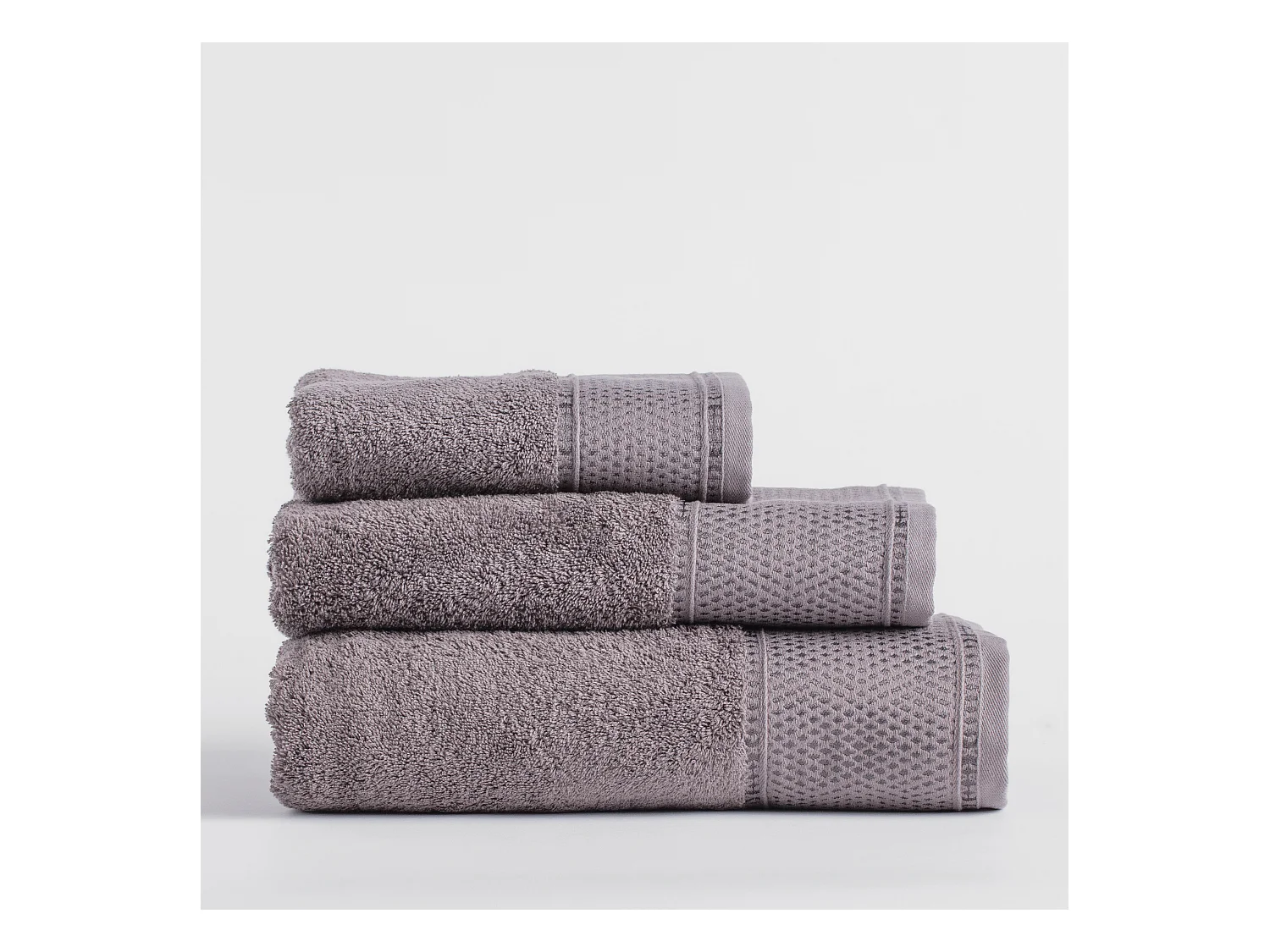 Serviette en coton égyptien Destello brun foncé 50 x 90