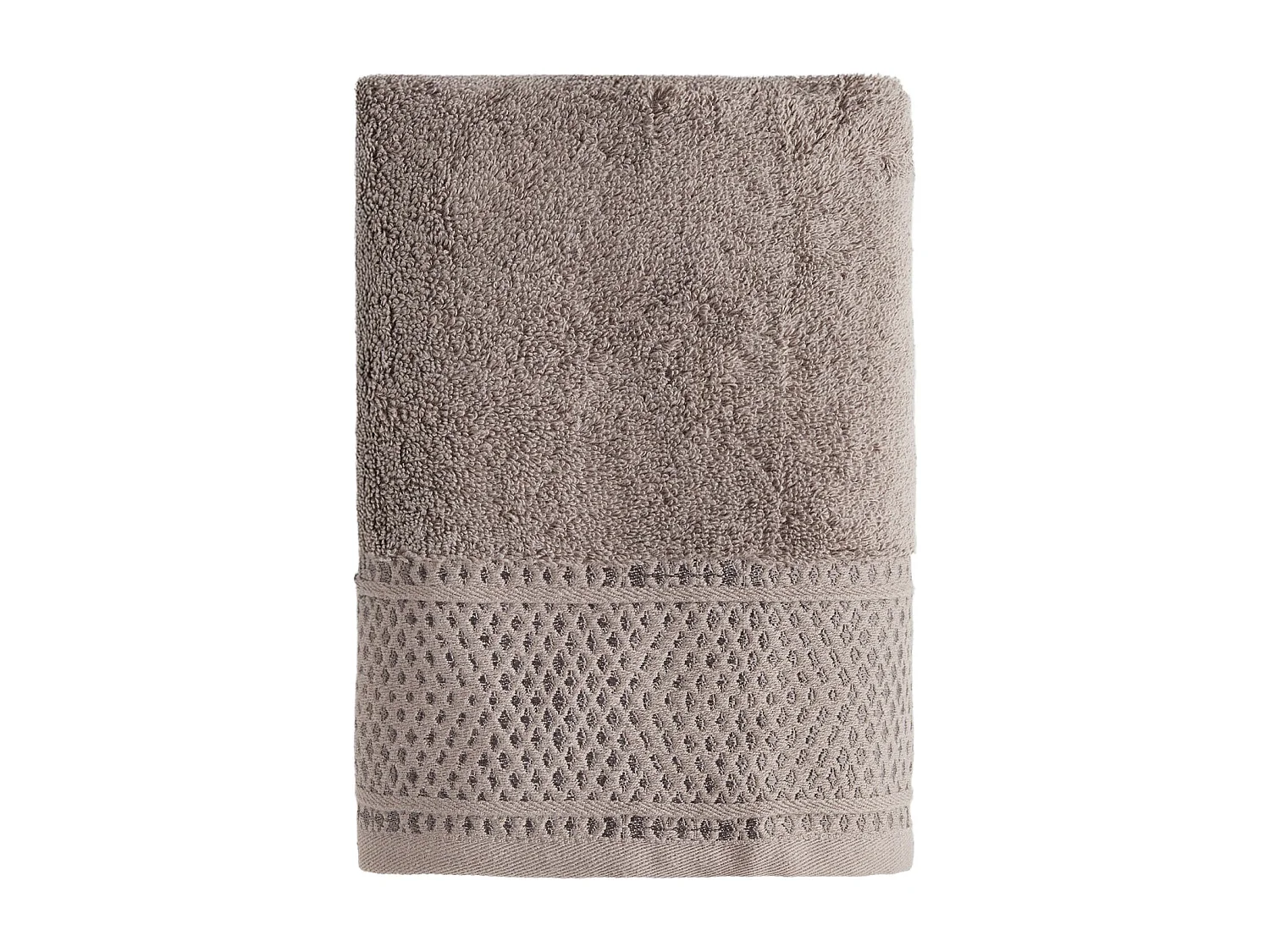 Serviette en coton égyptien Destello brun foncé 50 x 90