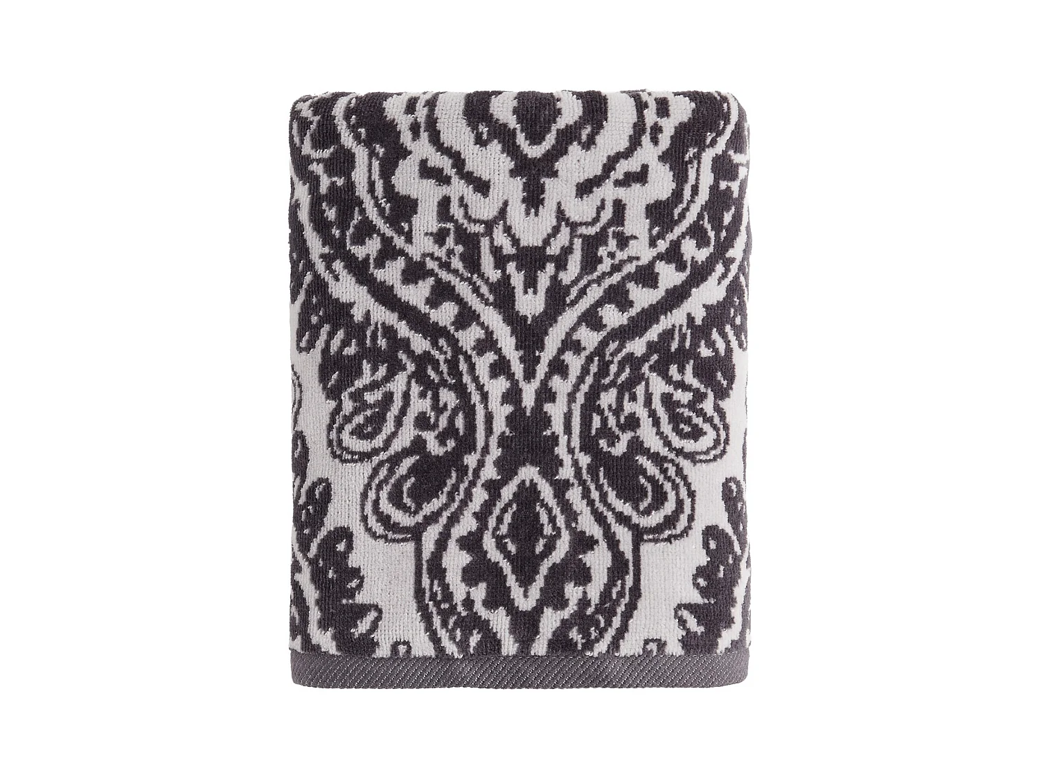 Serviette en jacquard Beskar gris moyen 50x90