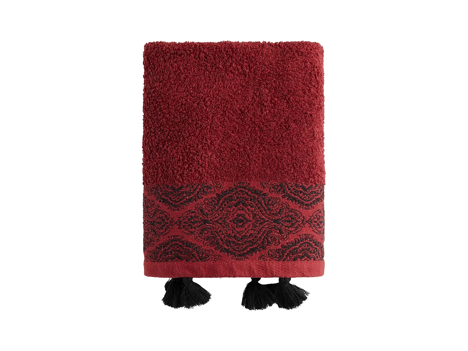Serviette De Bain Beska Rouge Foncé 50x90