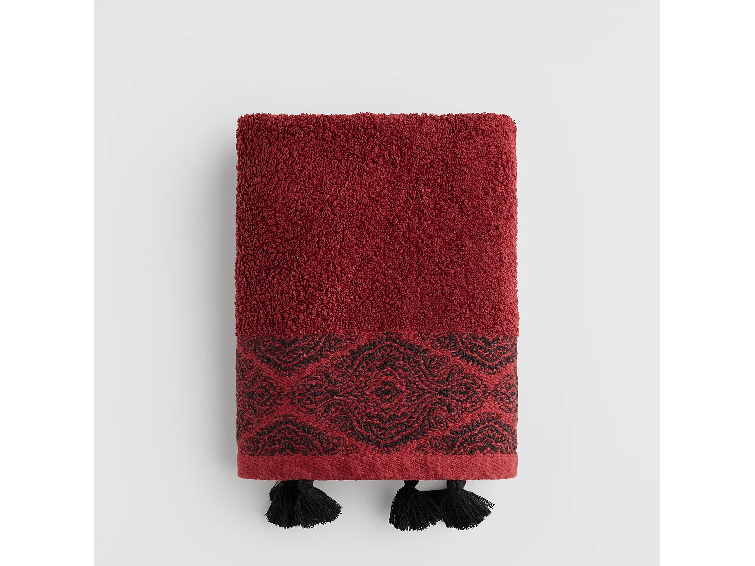 Badetuch Beska Dunkelrot 50x90cm
