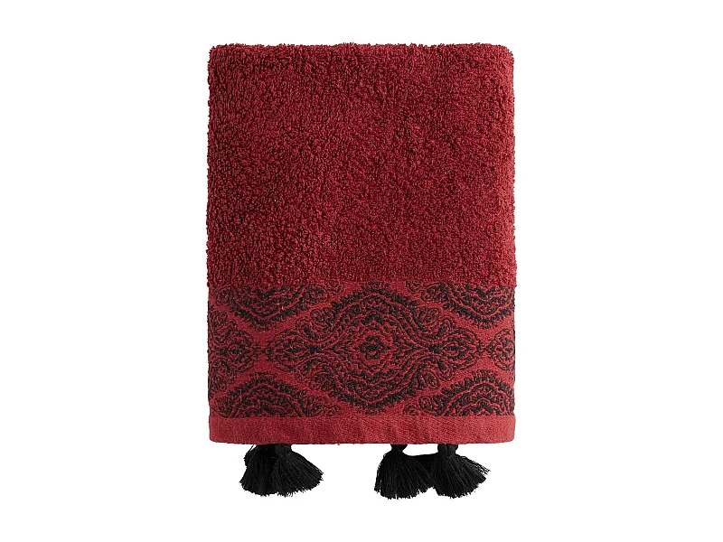 Serviette De Bain Beska Rouge Foncé 50x90