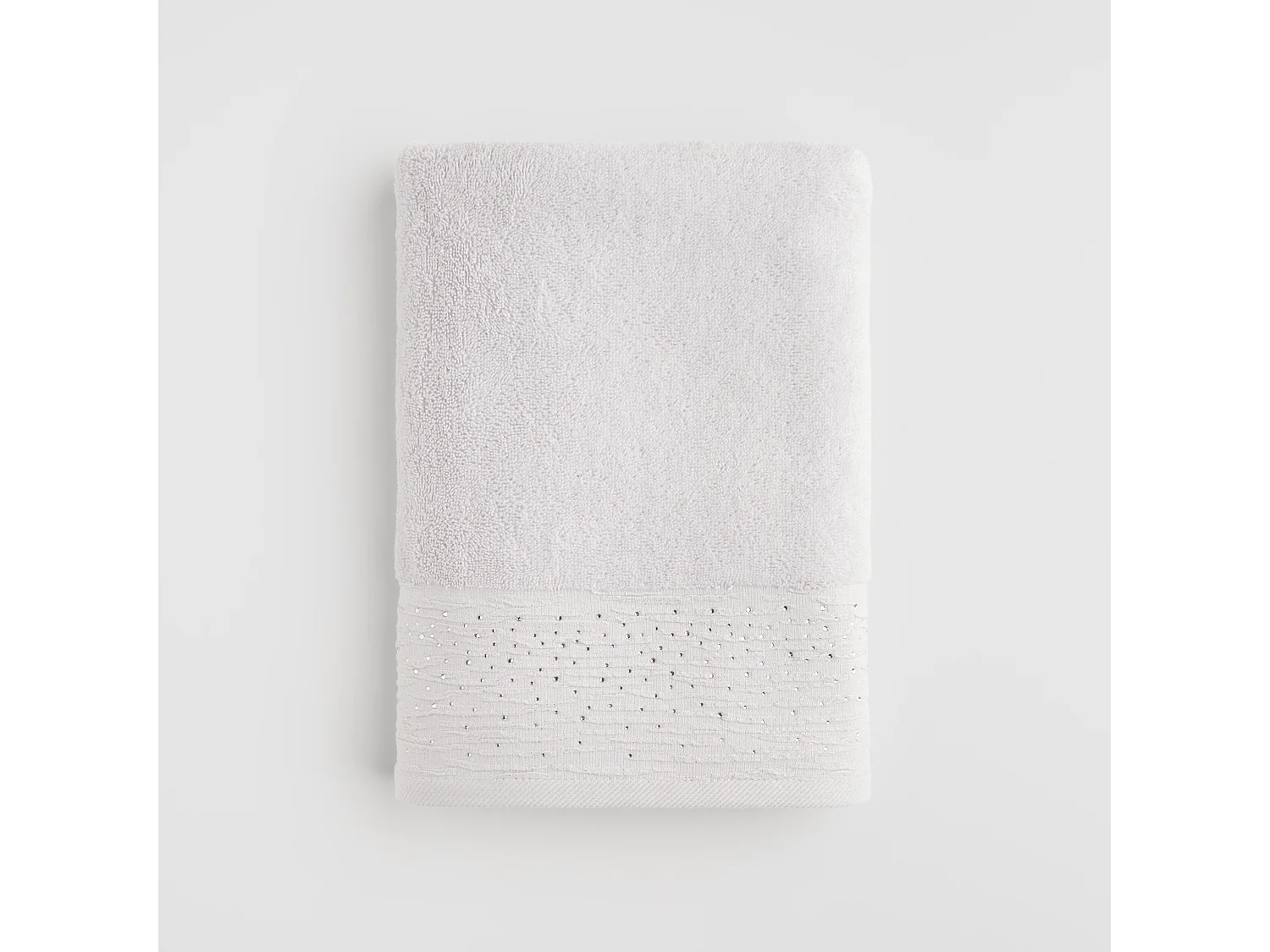 Serviette De Bain Cristales Gris Clair 70x130