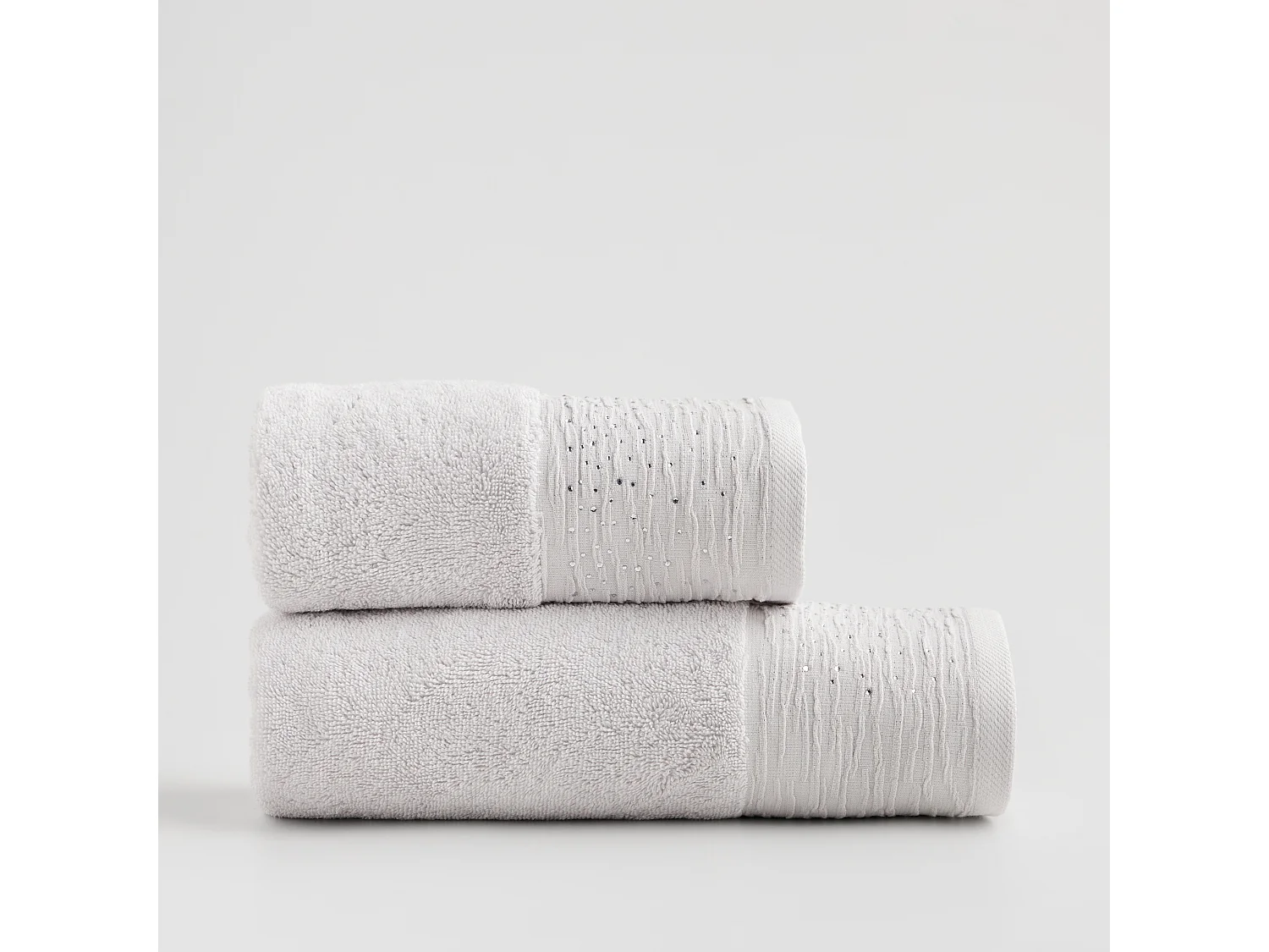 Serviette De Bain Cristales Gris Clair 70x130