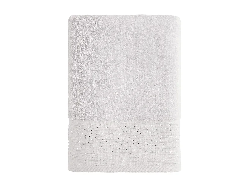 Serviette De Bain Cristales Gris Clair 70x130
