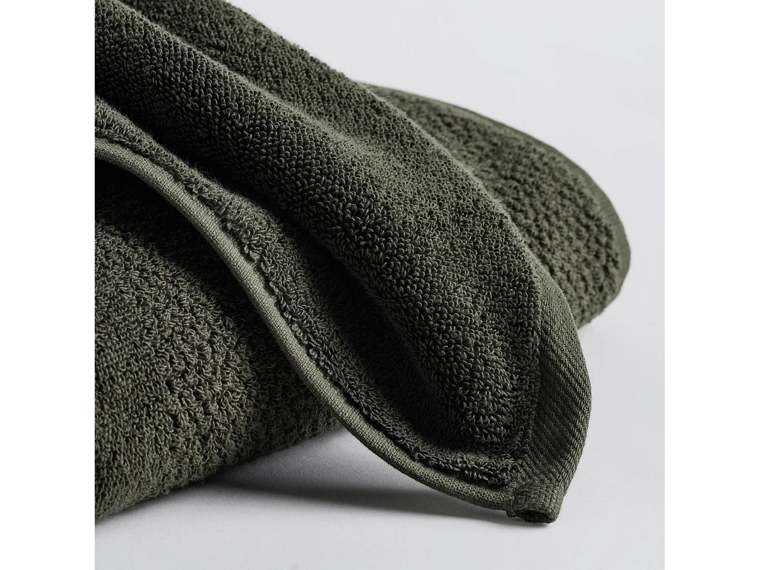 Badetuch Strippo Dunkelgrün 50 x 90