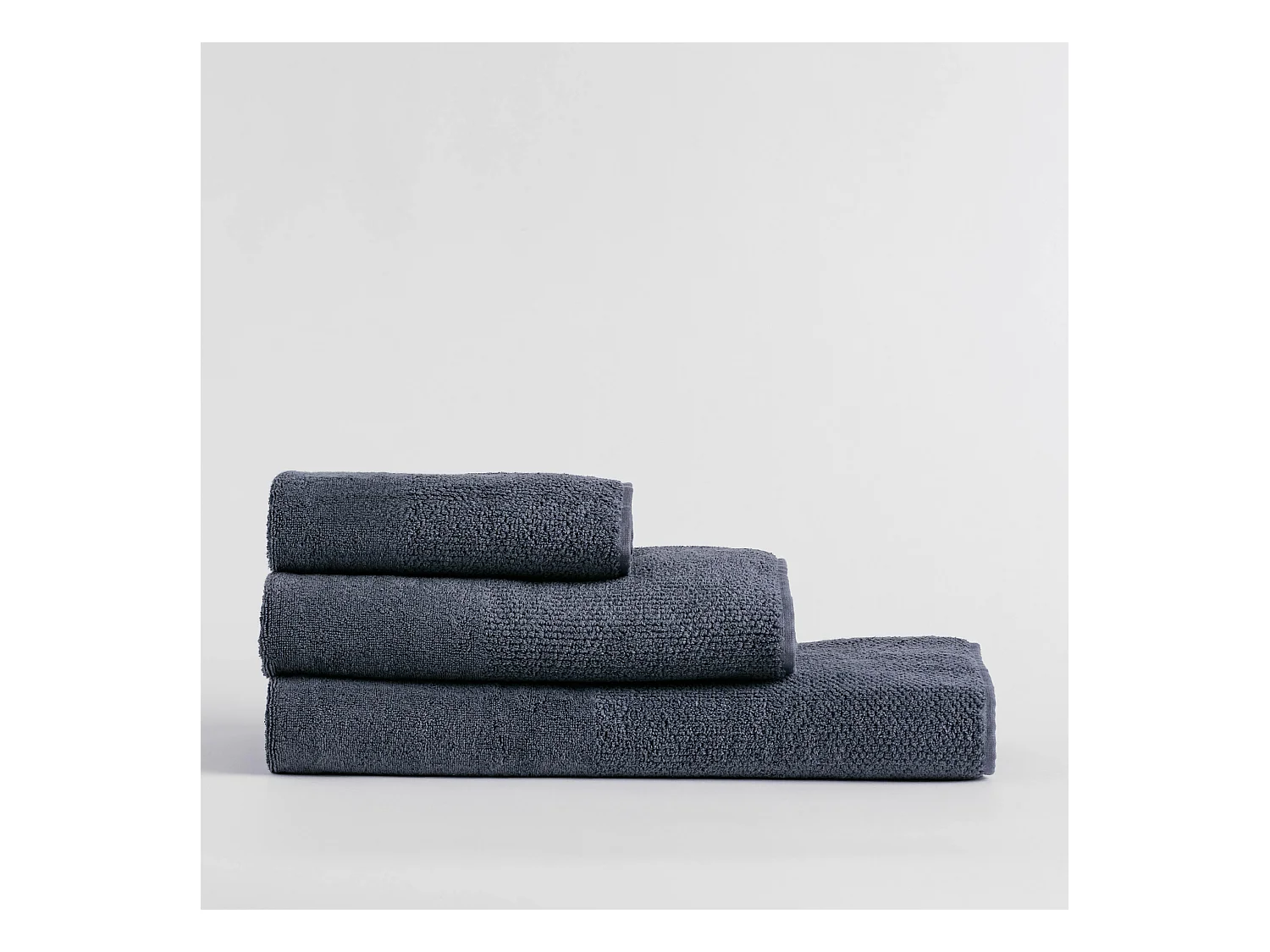 Badetuch Strippo Mittelblau 50x90cm