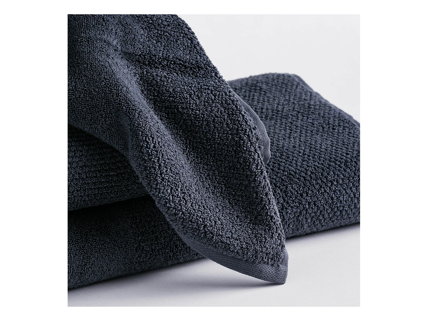 Badetuch Strippo Mittelblau 50x90cm