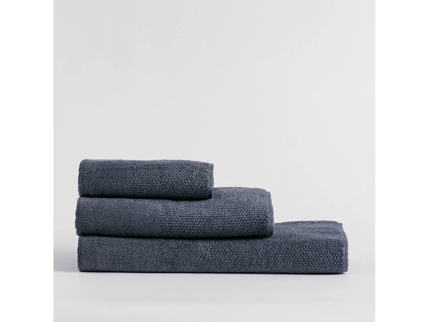 Badetuch Strippo Mittelblau 50x90cm