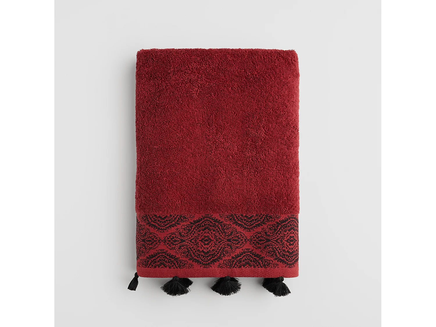 Serviette De Bain Beska Rouge Foncé 70 x 130