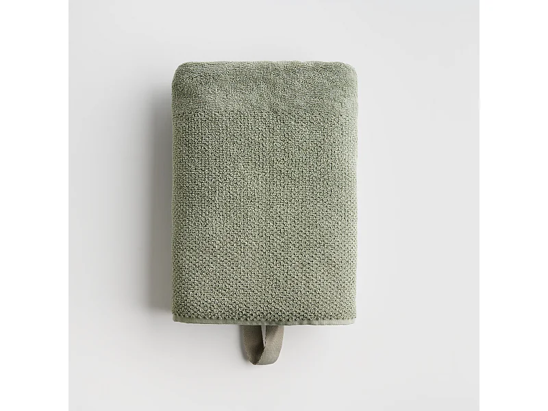 Serviette De Bain Strippo Vert Moyen 100x140