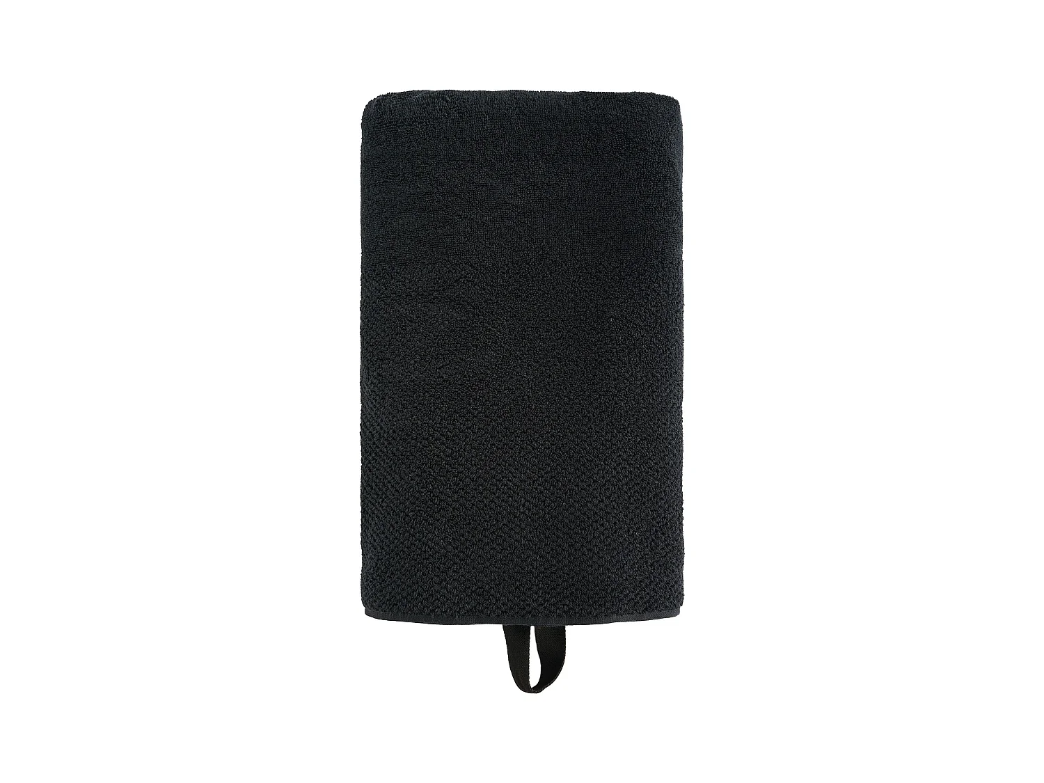 Serviette De Bain Strippo Noir Moyen 100 x 140