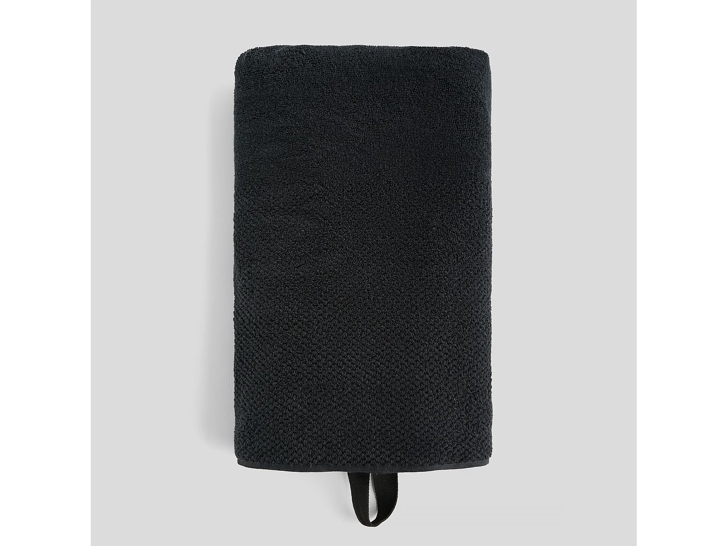 Serviette De Bain Strippo Noir Moyen 100 x 140