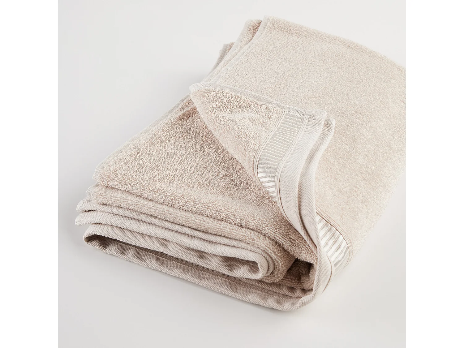 Badetuch Alicanty hellbeige 100 x 150