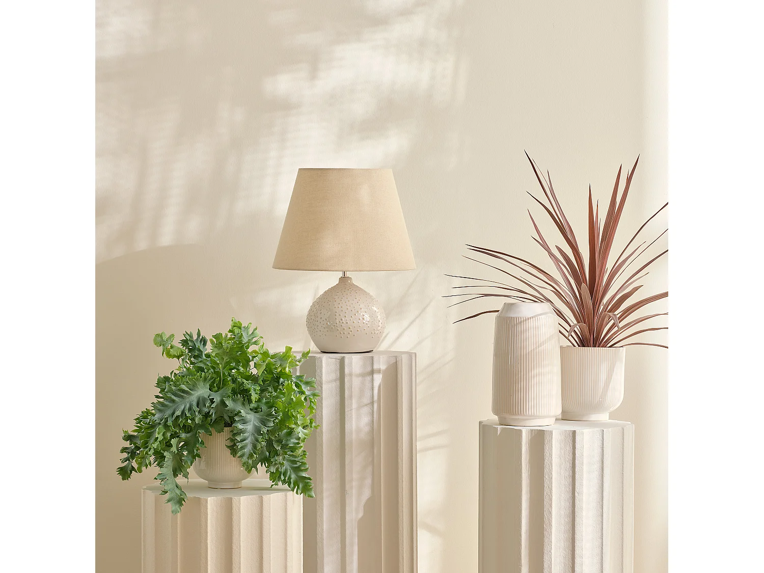 Blumentopf Silken mittleres Beige 16x17cm