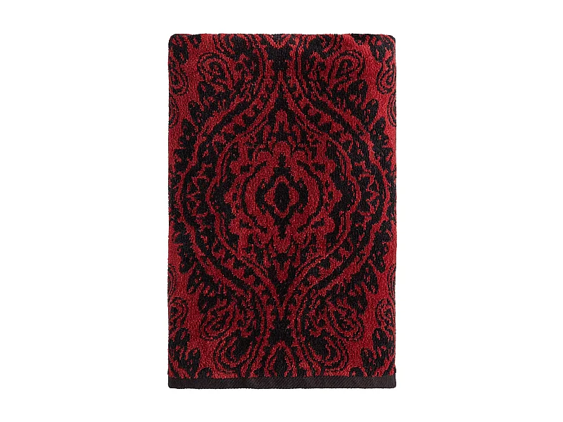 Serviette en jacquard Beskar rouge foncé 70 x 130