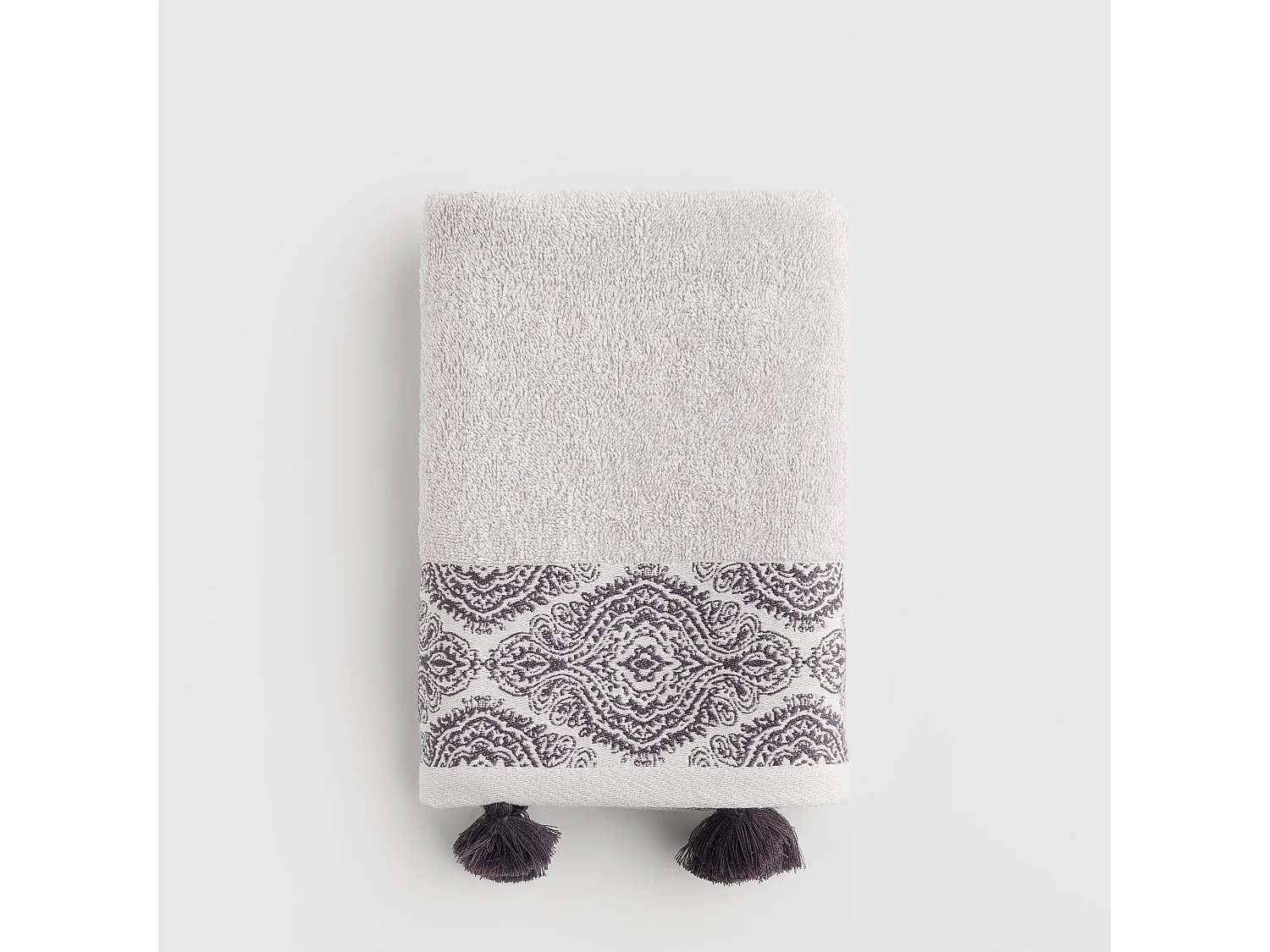 Serviette De Bain Beska Gris Clair 50x90