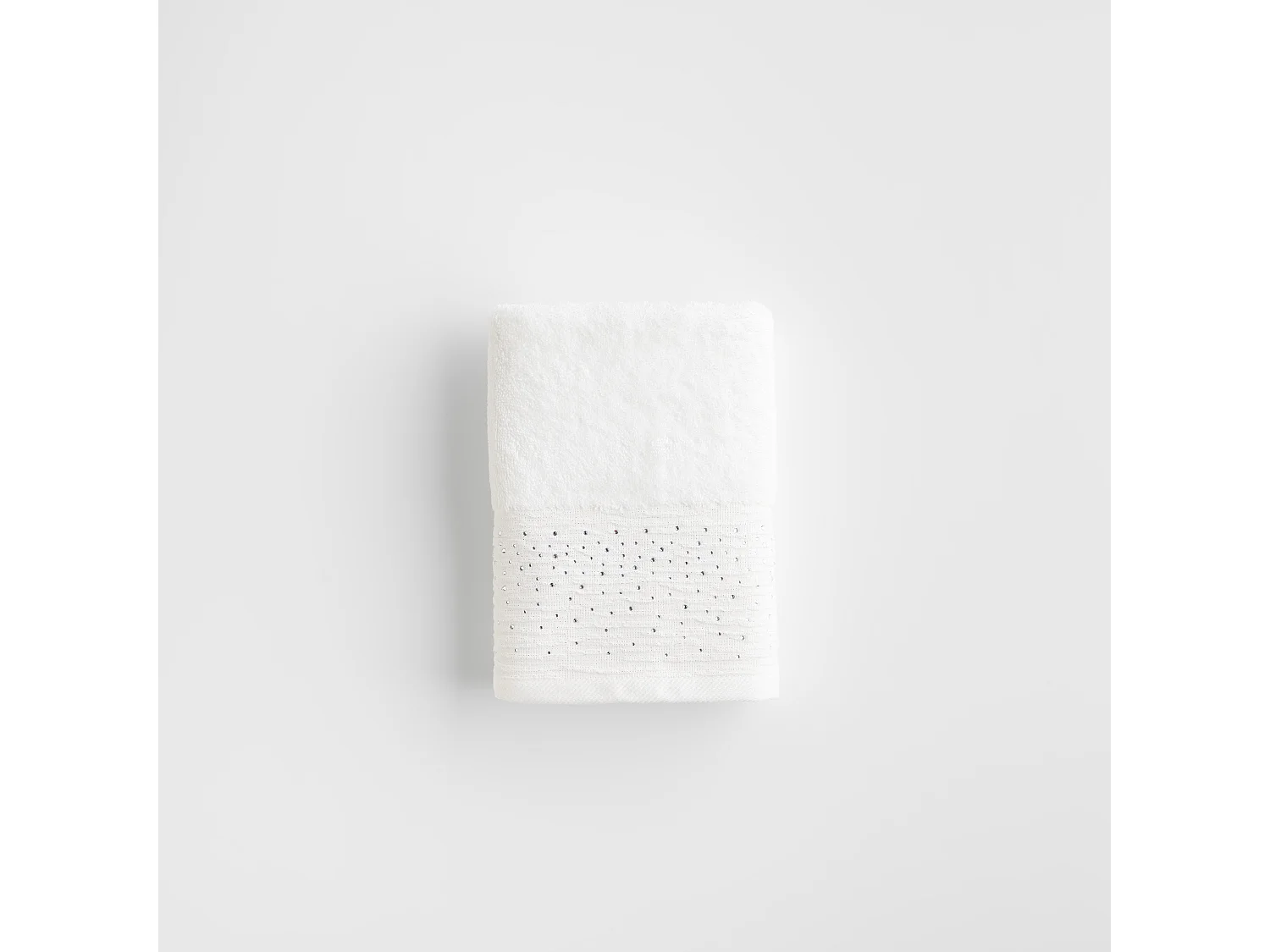 Serviette De Bain Cristales Blanc Moyen 50x90