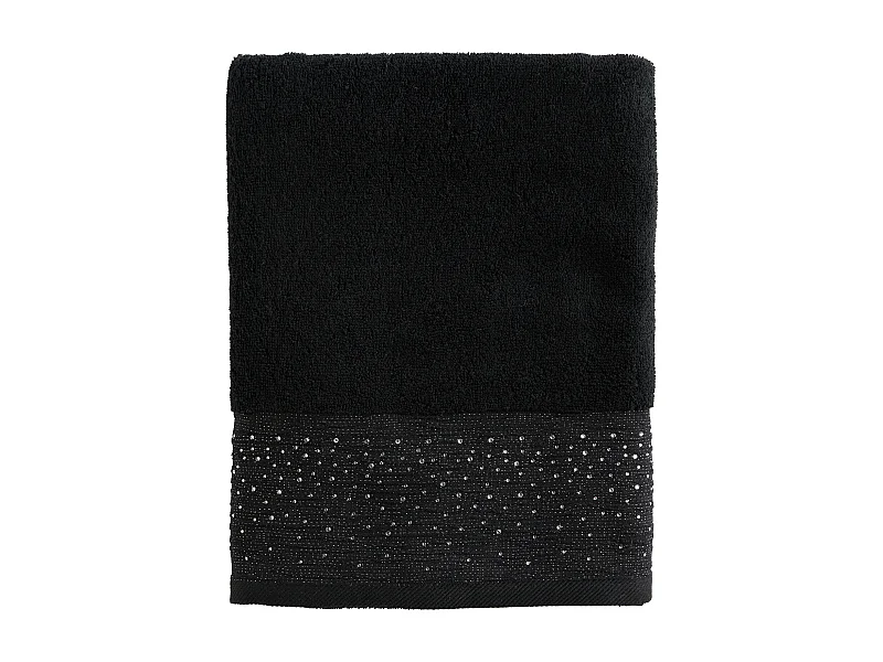 Serviette De Bain Cristales Noir Moyen 70 x 130