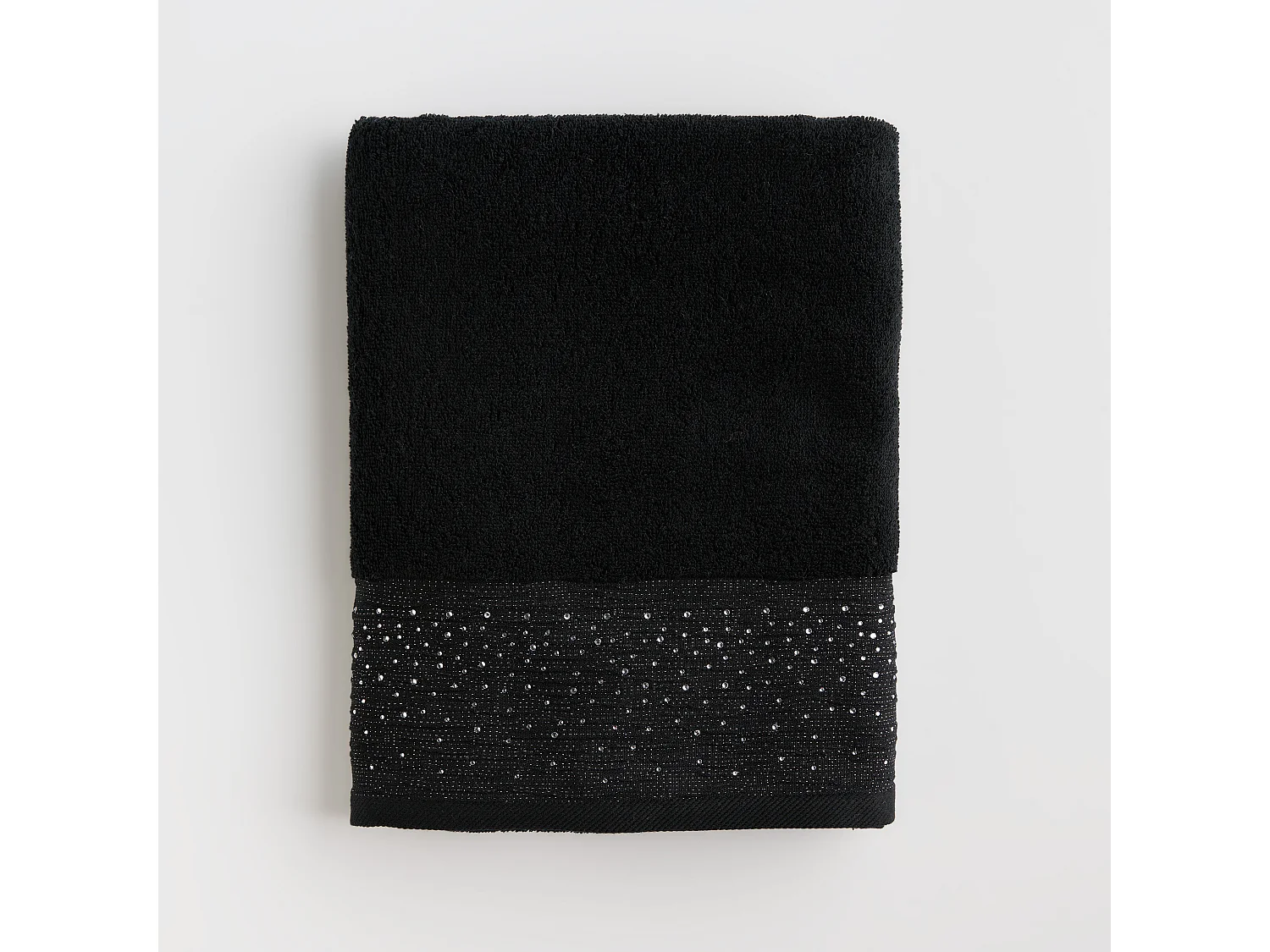 Serviette De Bain Cristales Noir Moyen 70 x 130