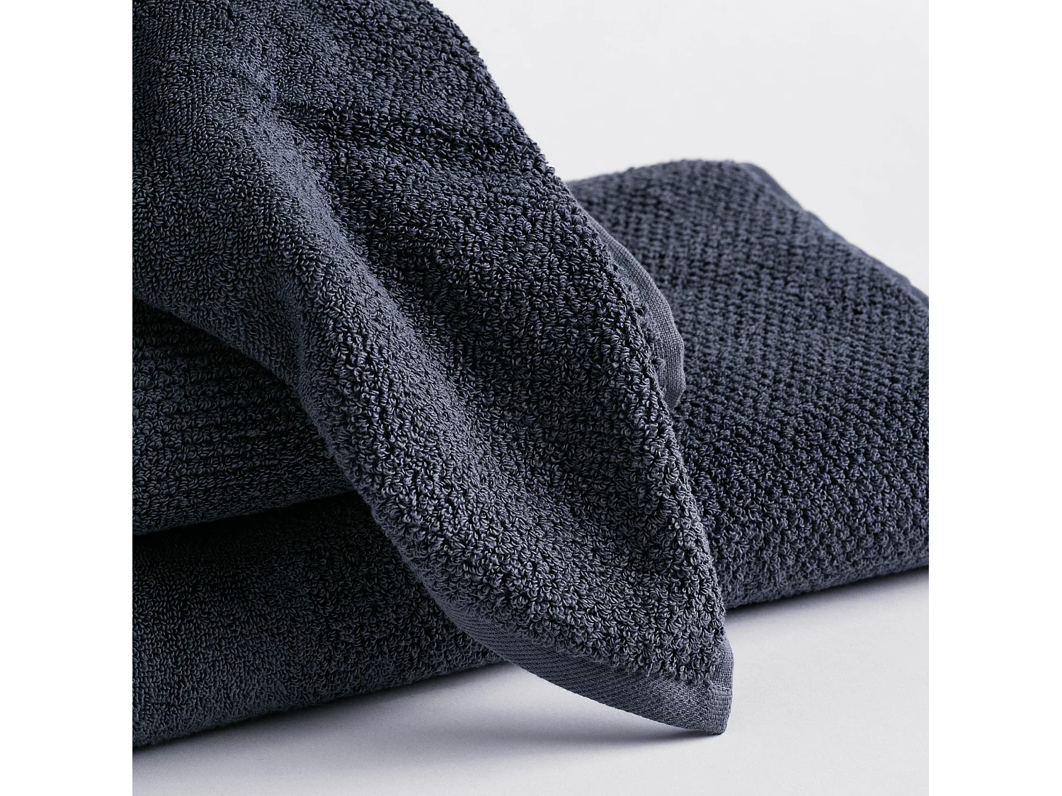 Badetuch Strippo mittelblau 100x140 cm