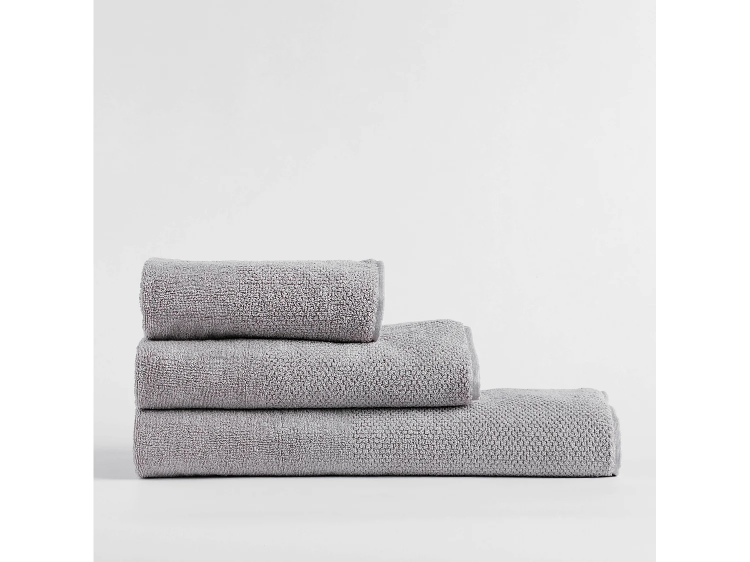 Serviette De Bain Strippo Gris Clair 70 x 130