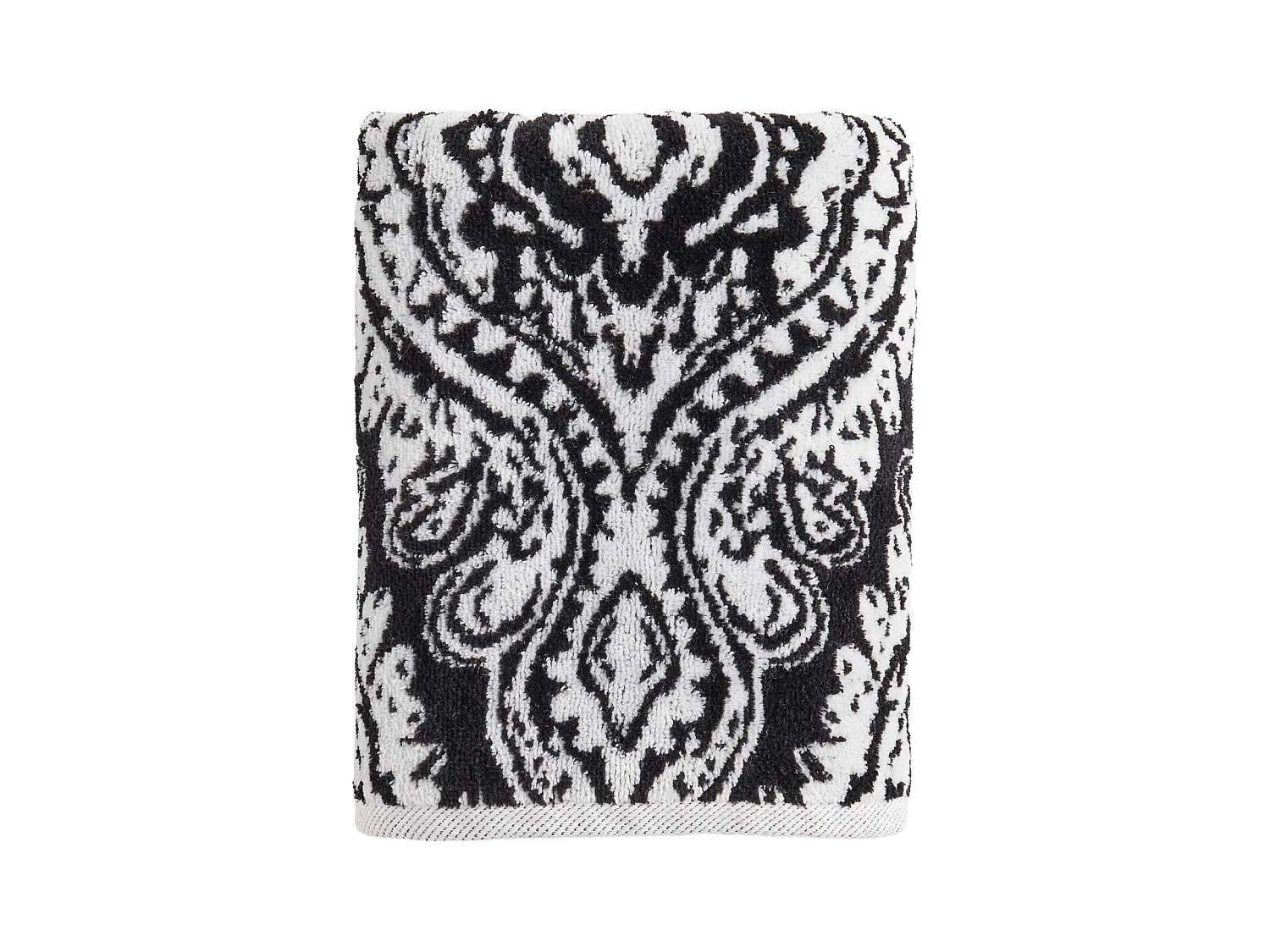 Serviette en jacquard Beskar noir moyen 50x90