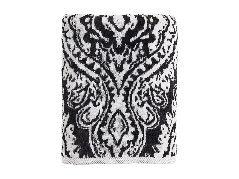 Serviette en jacquard Beskar noir moyen 50x90