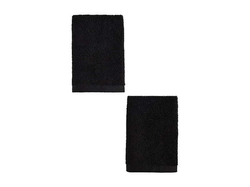 Badetuch-Set Strippo Mittelschwarz 30x50 2-tlg