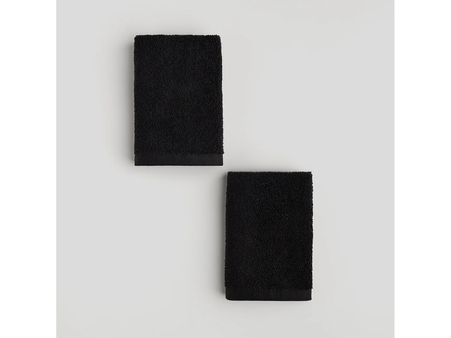 Ensemble De Serviettes Strippo Noir Moyen 30x50