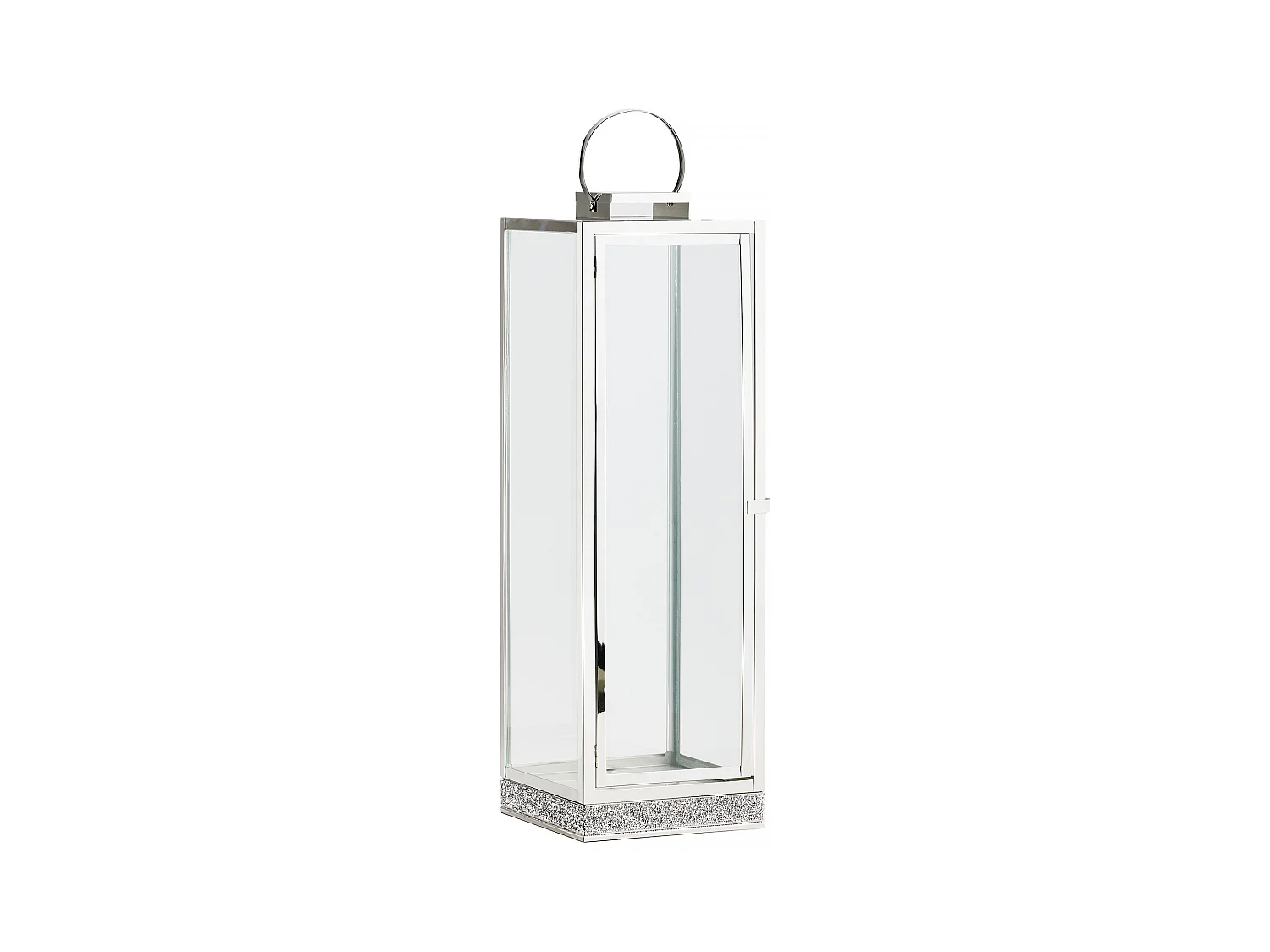 Lanterne Dustory Argent Moyen 70 x 22 x 22