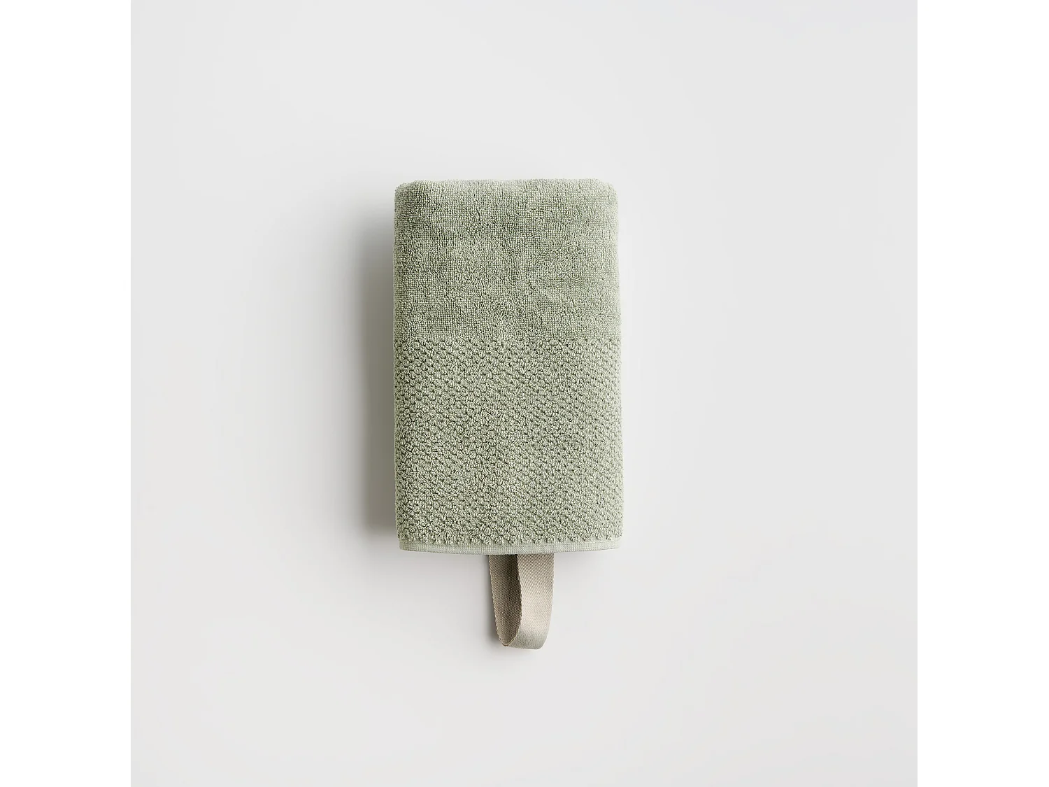 Badetuch Strippo mittelgrün 50x90