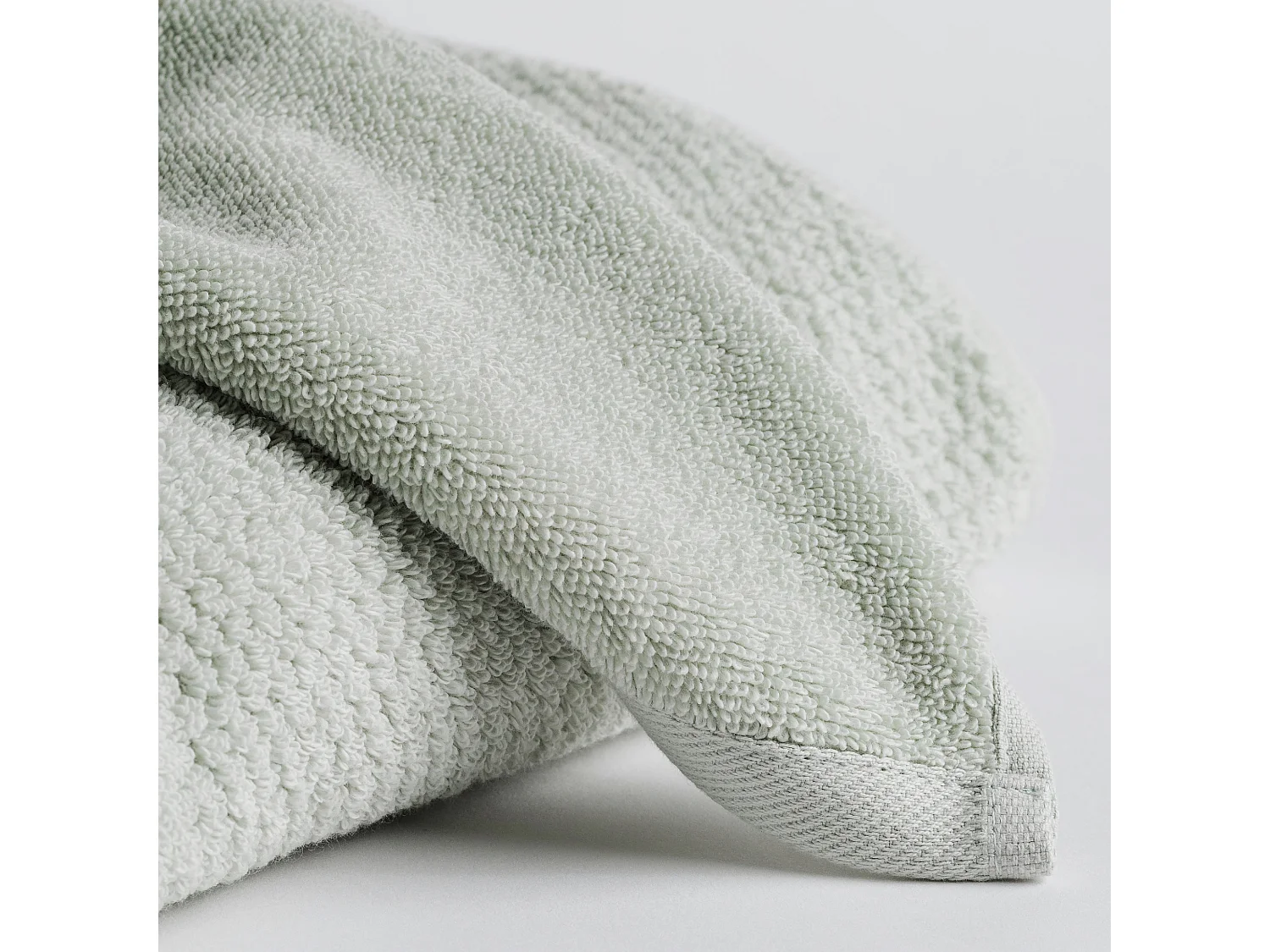 Serviette De Bain Strippo Vert Clair 50x90