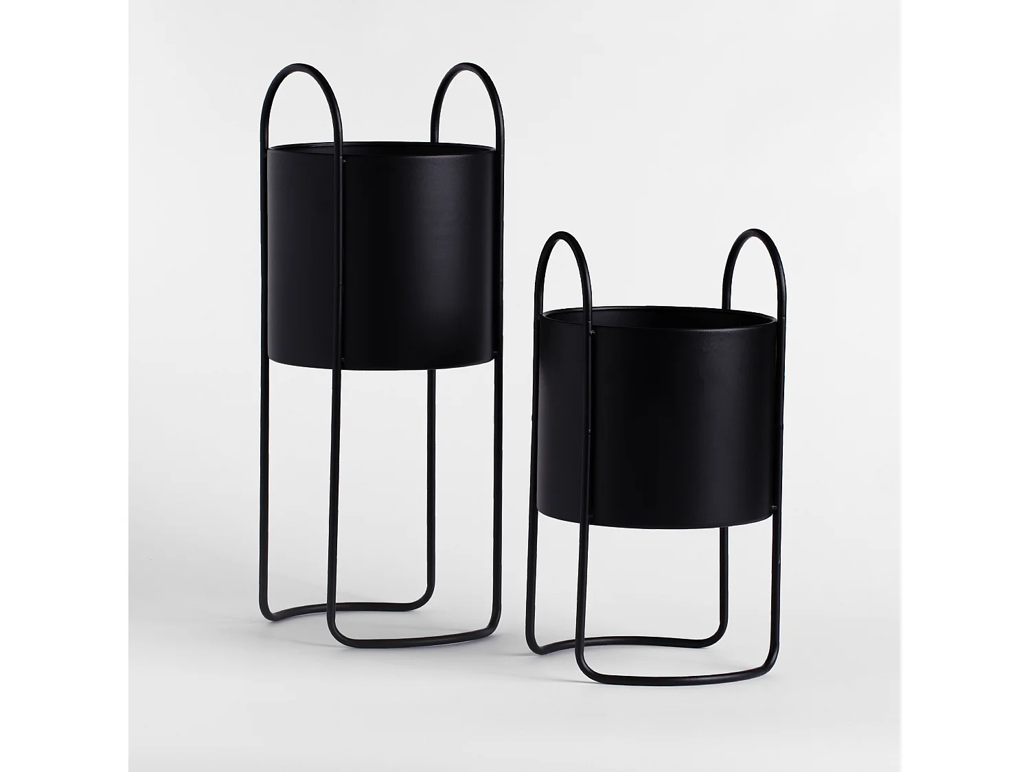 Cache pot Zenara noir moyen 40 x 22