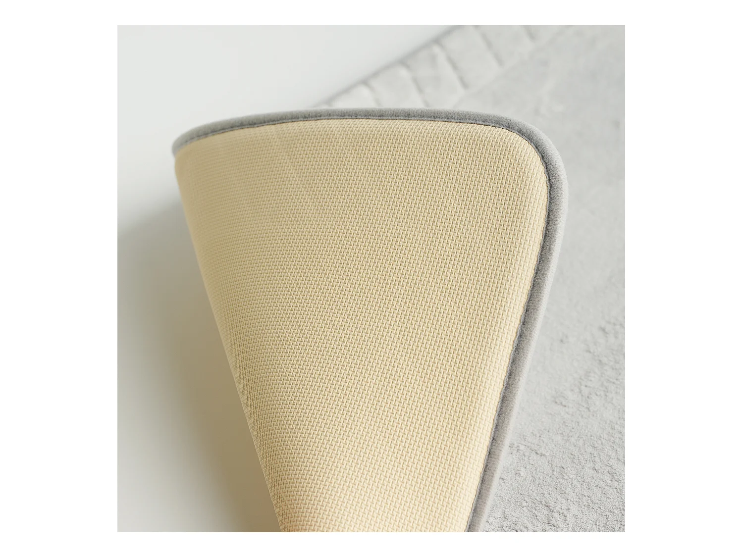 Tapis Hausos Gris Clair Polyester 50x80