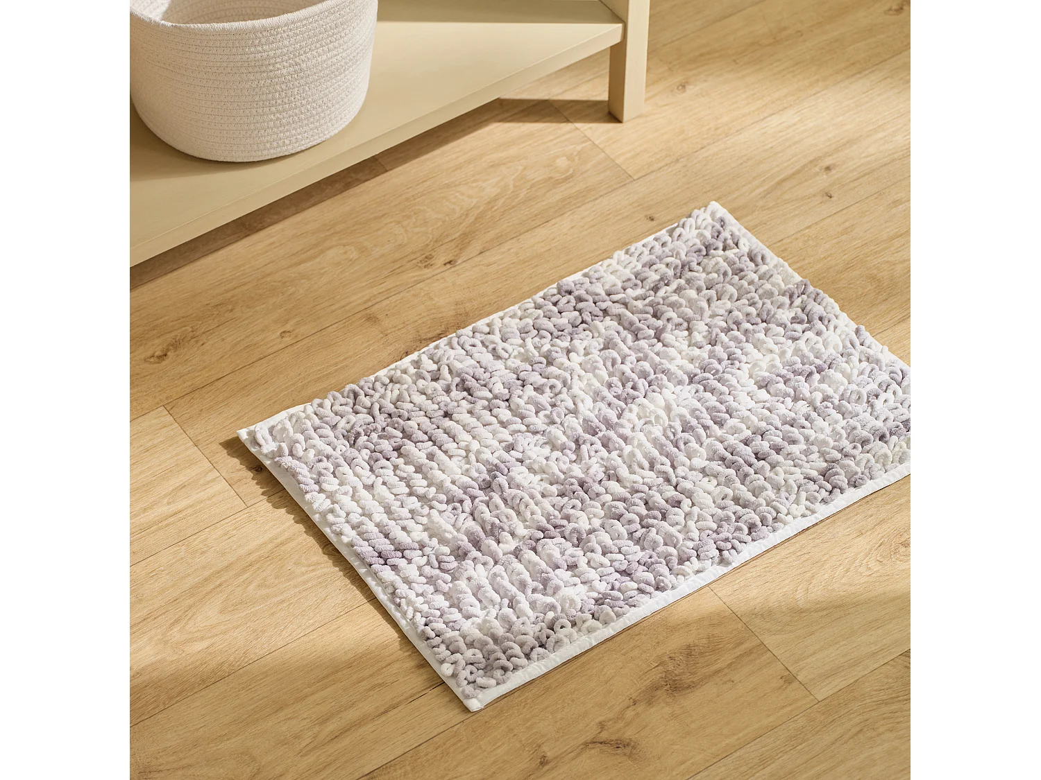 Teppich Loopso mittelgrau 40 x 60