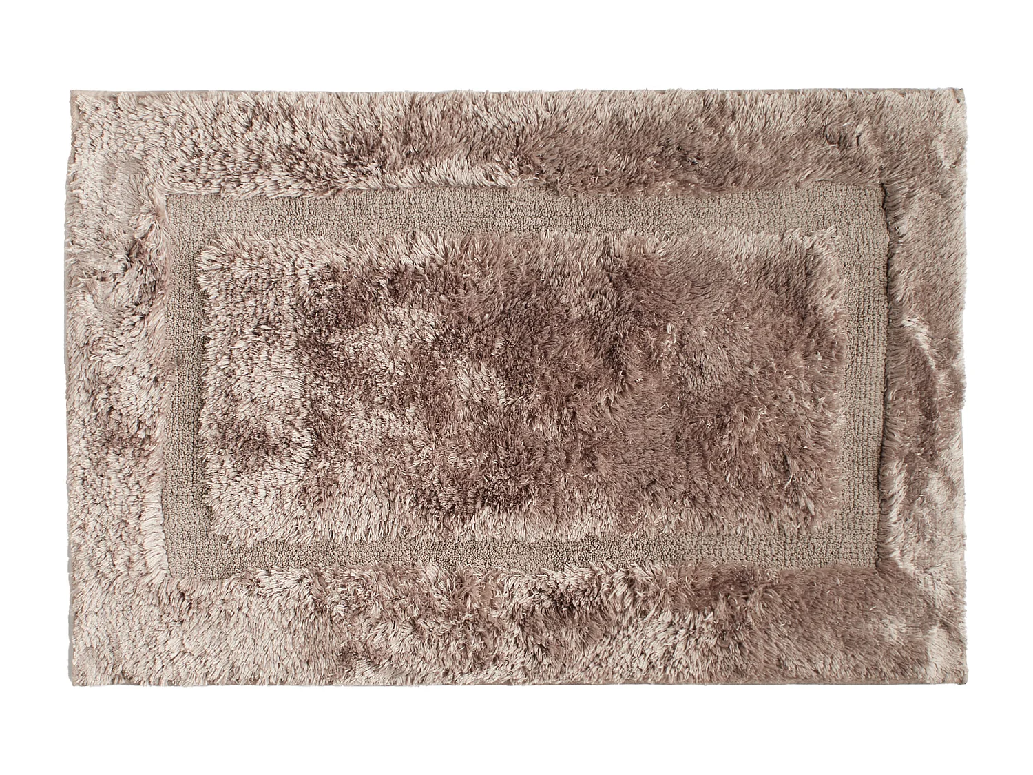 Badteppich Fluffos mittleres Beige 60 x 90