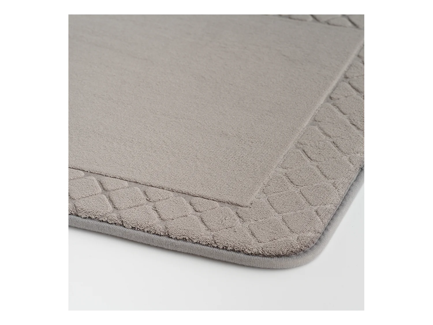 Tapis Hausos Gris Moyen Polyester 50x80