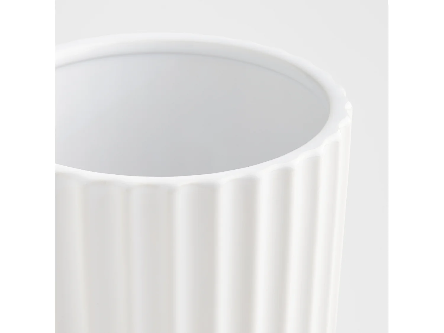 Cache pot Veronique blanc céramique 19.5x20