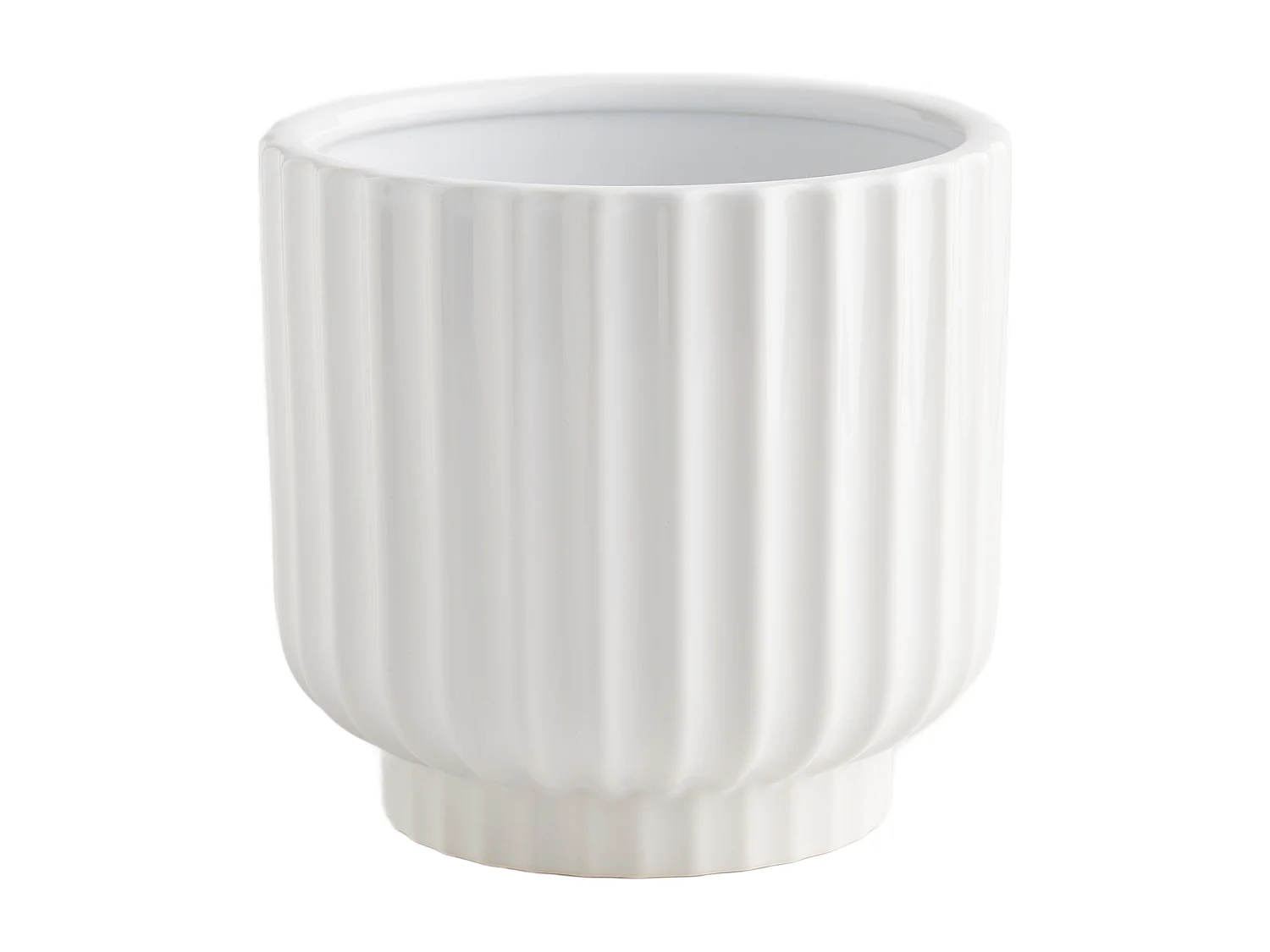 Blumentopf Veronique mittelweiß 19.5 x 20