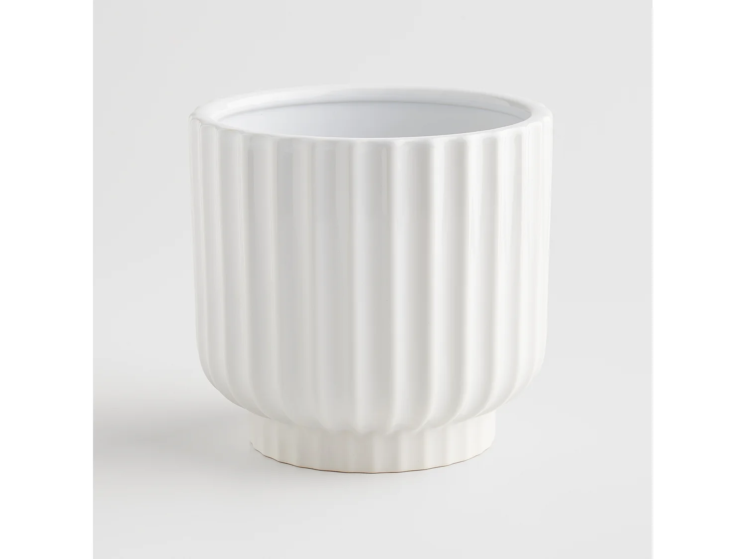 Blumentopf Veronique mittelweiß 19.5 x 20