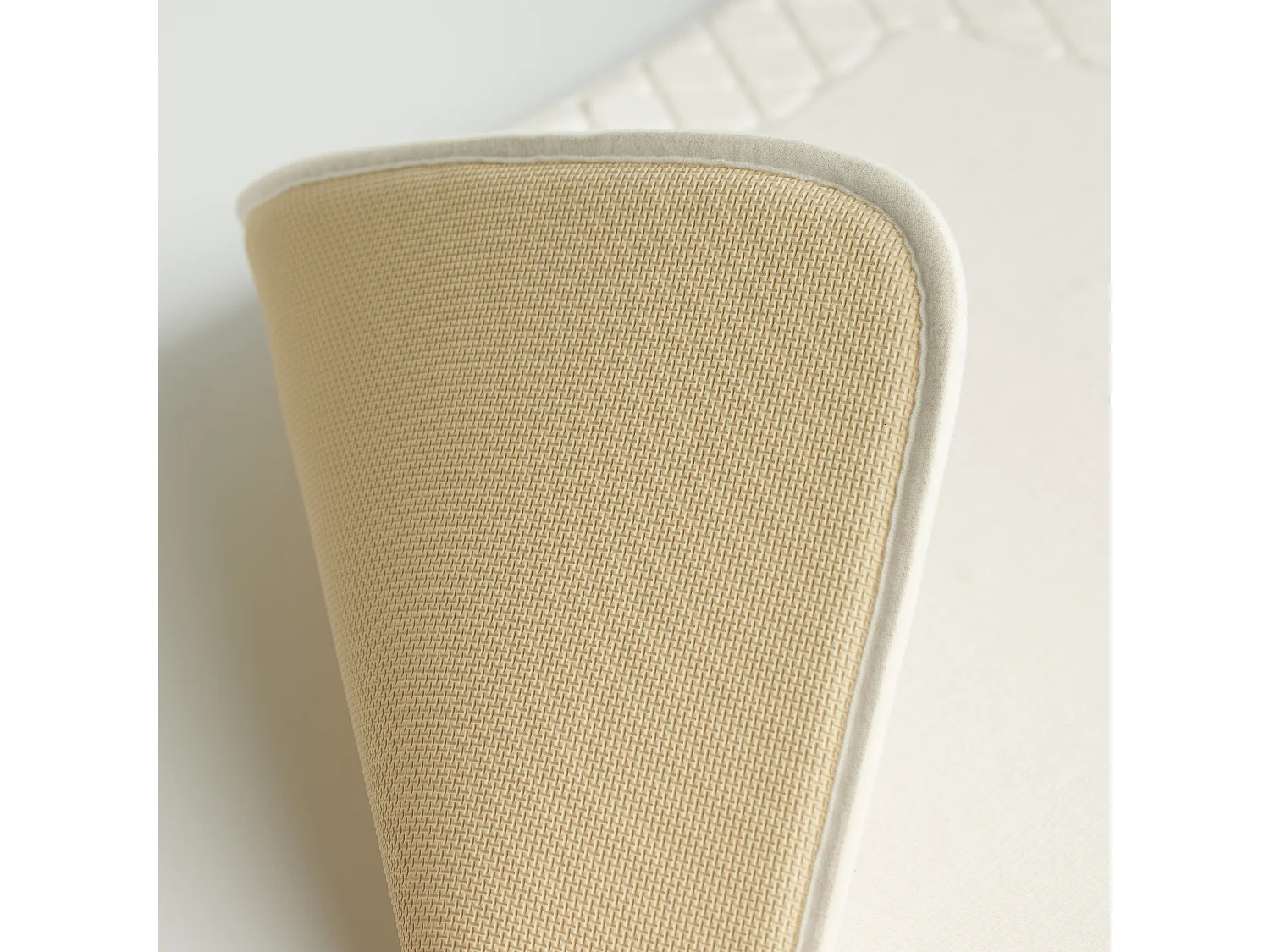 Tapis Hausos écru polyester 50x80