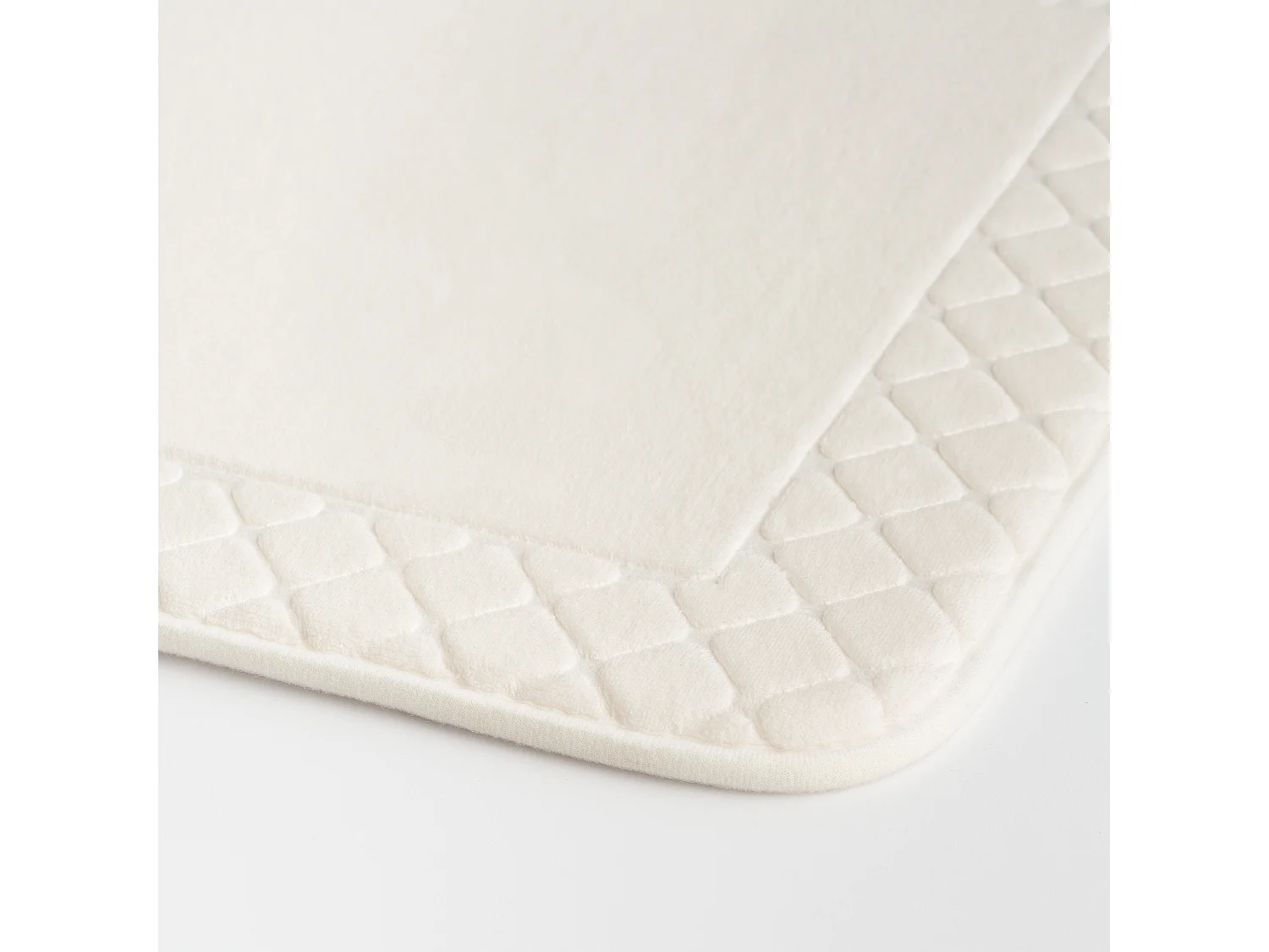 Tapis Hausos écru polyester 50x80