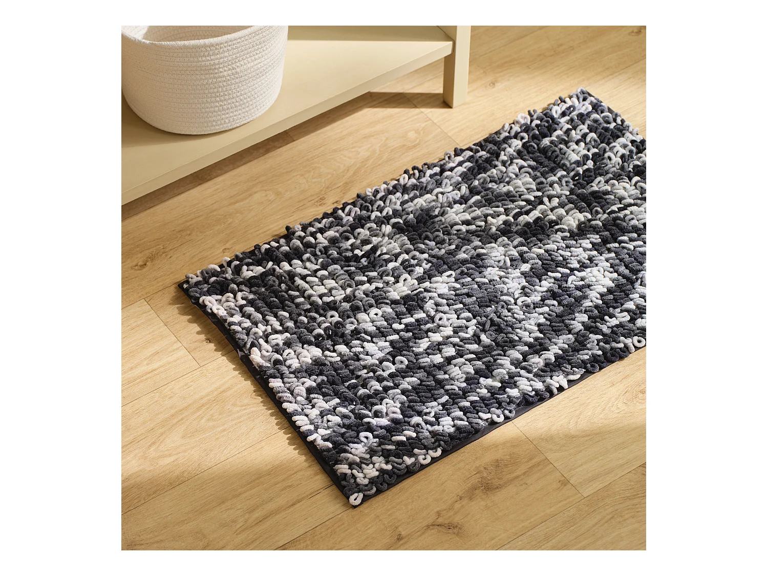 Tapis Loopso Noir Polyester 50x80