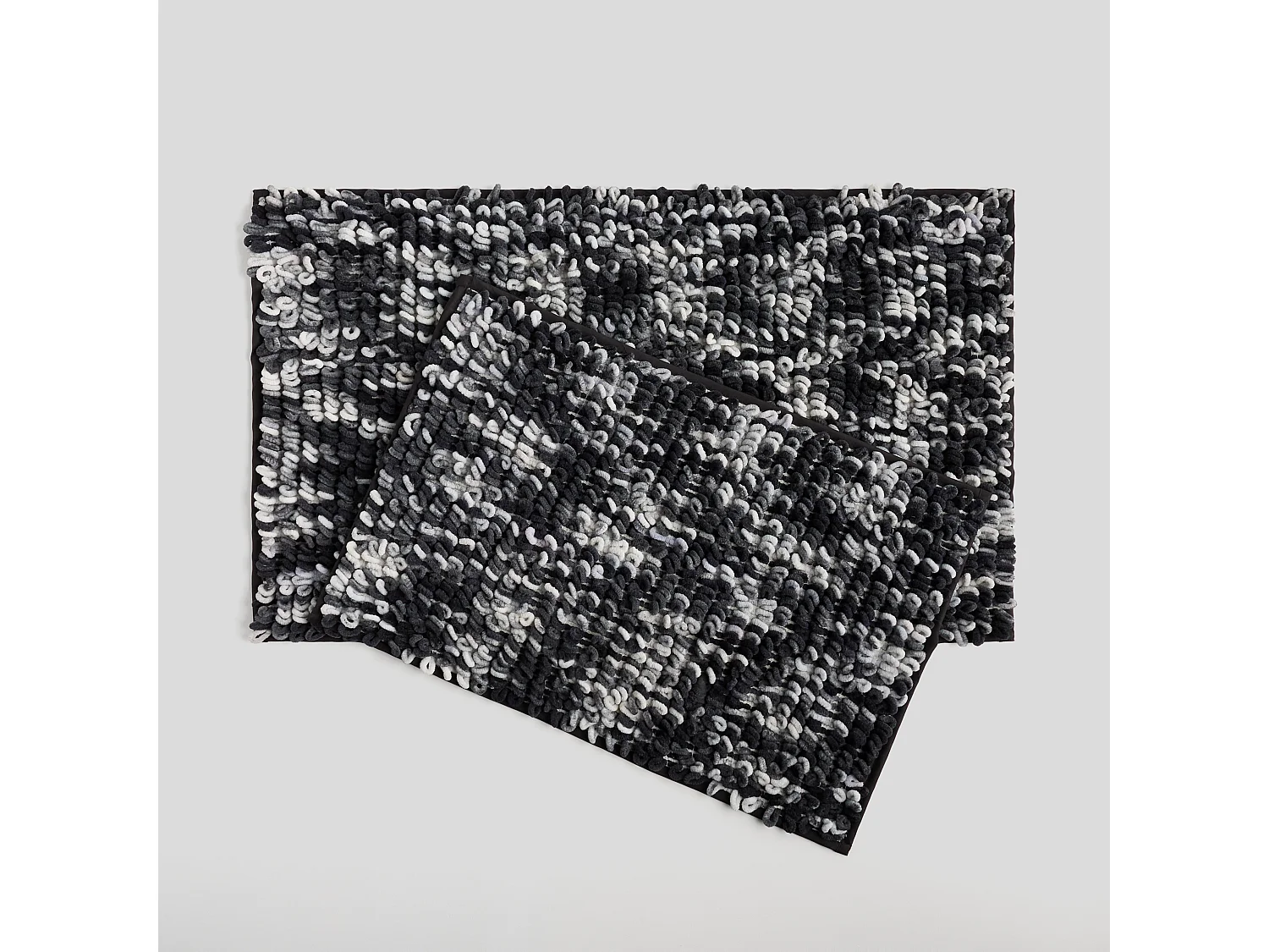 Teppich Loopso mittelschwarz 50 x 80
